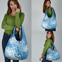 Personalised New Zealand Autism Awareness Grocery Bag NZ Fern With Maori Koru Lizard LT14 - Polynesian Pride