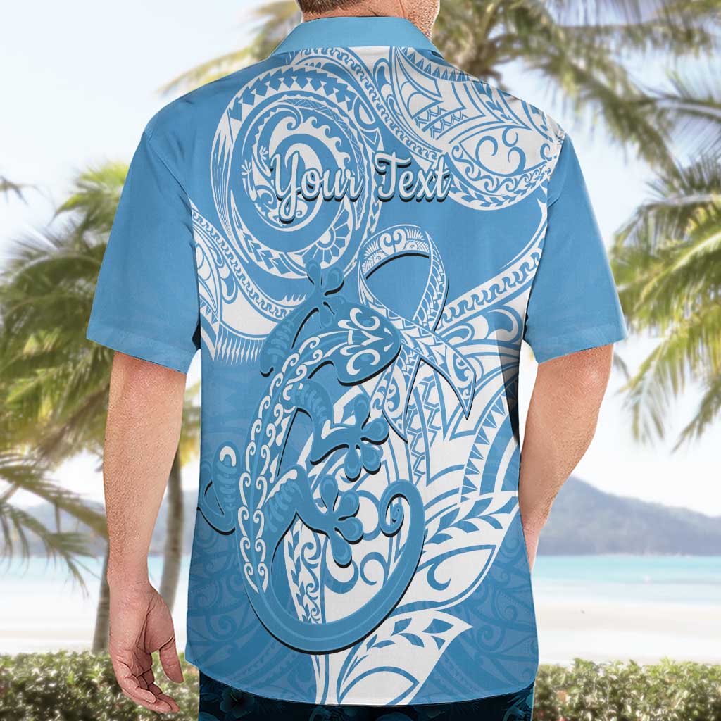 Personalised New Zealand Autism Awareness Hawaiian Shirt NZ Fern With Maori Koru Lizard LT14 - Polynesian Pride
