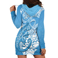 Personalised New Zealand Autism Awareness Hoodie Dress NZ Fern With Maori Koru Lizard LT14 - Polynesian Pride