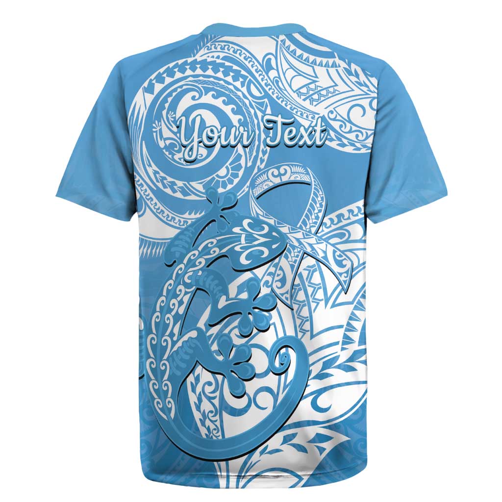 Personalised New Zealand Autism Awareness Rugby Jersey NZ Fern With Maori Koru Lizard LT14 - Polynesian Pride