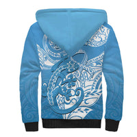Personalised New Zealand Autism Awareness Sherpa Hoodie NZ Fern With Maori Koru Lizard LT14 - Polynesian Pride