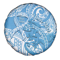 Personalised New Zealand Autism Awareness Spare Tire Cover NZ Fern With Maori Koru Lizard LT14 - Polynesian Pride