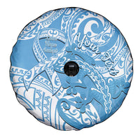 Personalised New Zealand Autism Awareness Spare Tire Cover NZ Fern With Maori Koru Lizard LT14 - Polynesian Pride