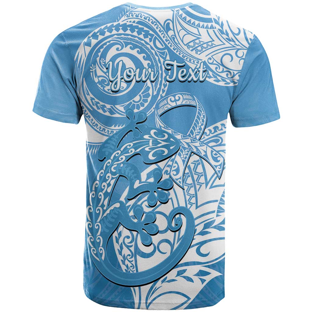 Personalised New Zealand Autism Awareness T Shirt NZ Fern With Maori Koru Lizard LT14 - Polynesian Pride