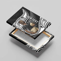 Custom New Zealand Silver Fern Rugby Canvas Wall Art 2024 Aotearoa Maori Mascot Go All Black LT14 - Polynesian Pride