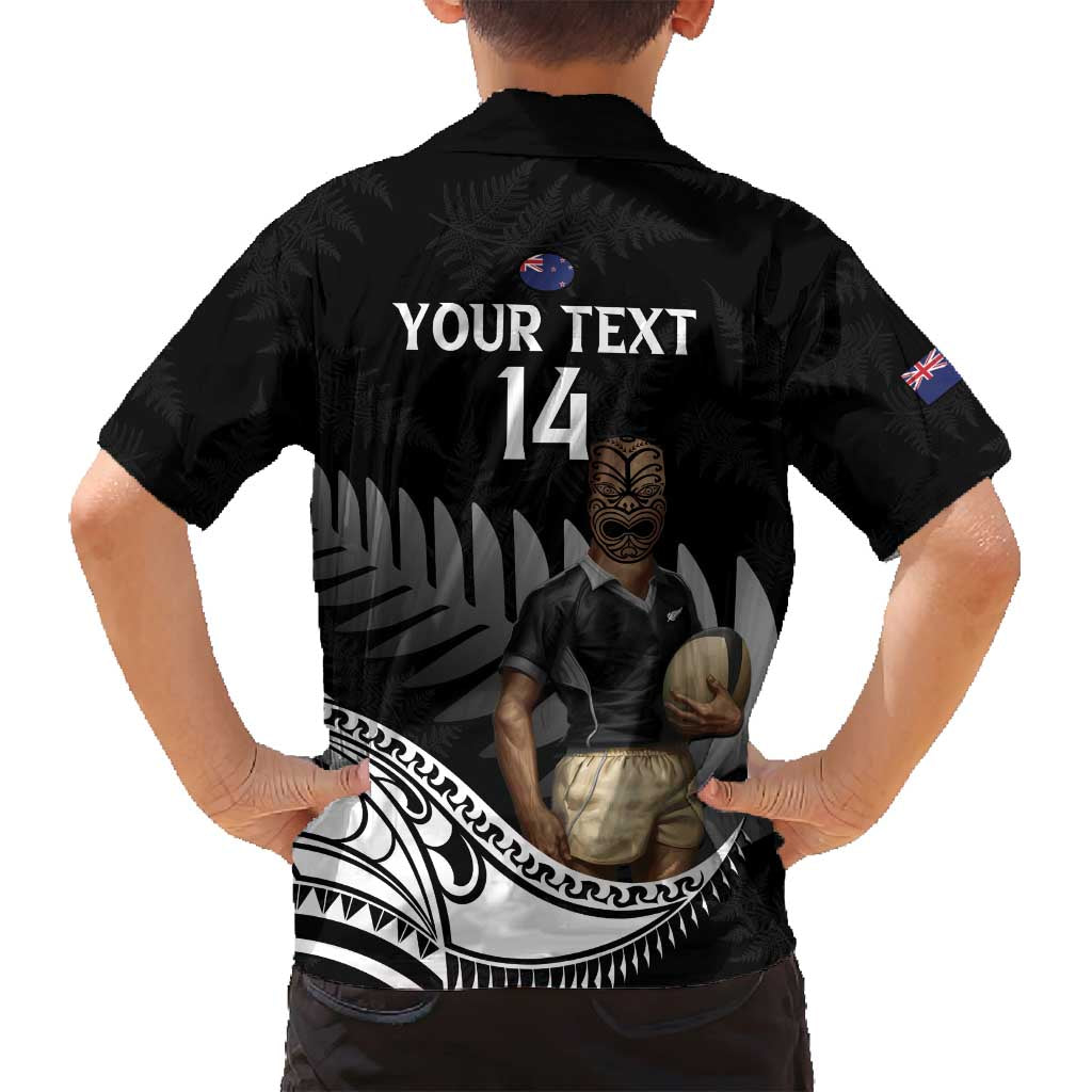 Custom New Zealand Silver Fern Rugby Family Matching Summer Maxi Dress and Hawaiian Shirt 2024 Aotearoa Maori Mascot Go All Black LT14 - Polynesian Pride