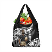 Custom New Zealand Silver Fern Rugby Grocery Bag 2024 Aotearoa Maori Mascot Go All Black LT14 1-pack One Size Black - Polynesian Pride