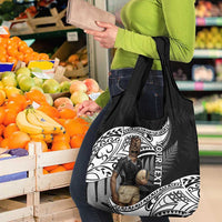 Custom New Zealand Silver Fern Rugby Grocery Bag 2024 Aotearoa Maori Mascot Go All Black LT14 - Polynesian Pride