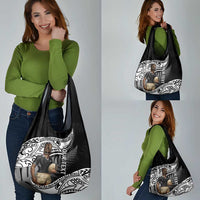 Custom New Zealand Silver Fern Rugby Grocery Bag 2024 Aotearoa Maori Mascot Go All Black LT14 - Polynesian Pride