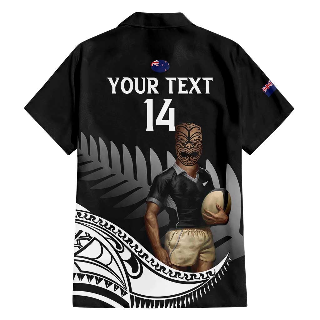 Custom New Zealand Silver Fern Rugby Hawaiian Shirt 2024 Aotearoa Maori Mascot Go All Black LT14 - Polynesian Pride