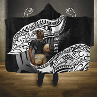 Custom New Zealand Silver Fern Rugby Hooded Blanket 2024 Aotearoa Maori Mascot Go All Black LT14 - Polynesian Pride