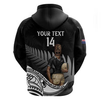Custom New Zealand Silver Fern Rugby Hoodie 2024 Aotearoa Maori Mascot Go All Black LT14 - Polynesian Pride