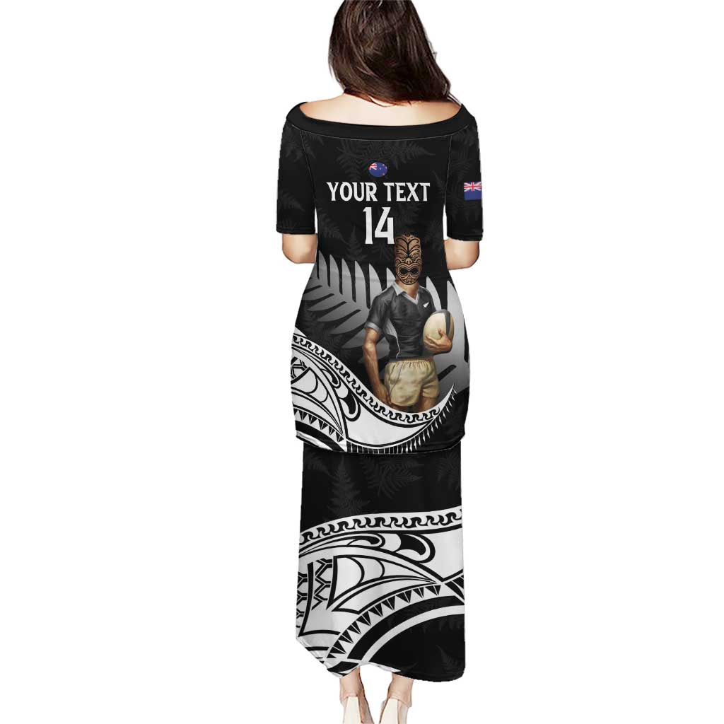 Custom New Zealand Silver Fern Rugby Puletasi 2024 Aotearoa Maori Mascot Go All Black LT14 - Polynesian Pride