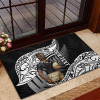 Custom New Zealand Silver Fern Rugby Rubber Doormat 2024 Aotearoa Maori Mascot Go All Black LT14 - Polynesian Pride