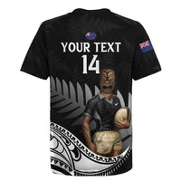 Custom New Zealand Silver Fern Rugby Rugby Jersey 2024 Aotearoa Maori Mascot Go All Black LT14 - Polynesian Pride