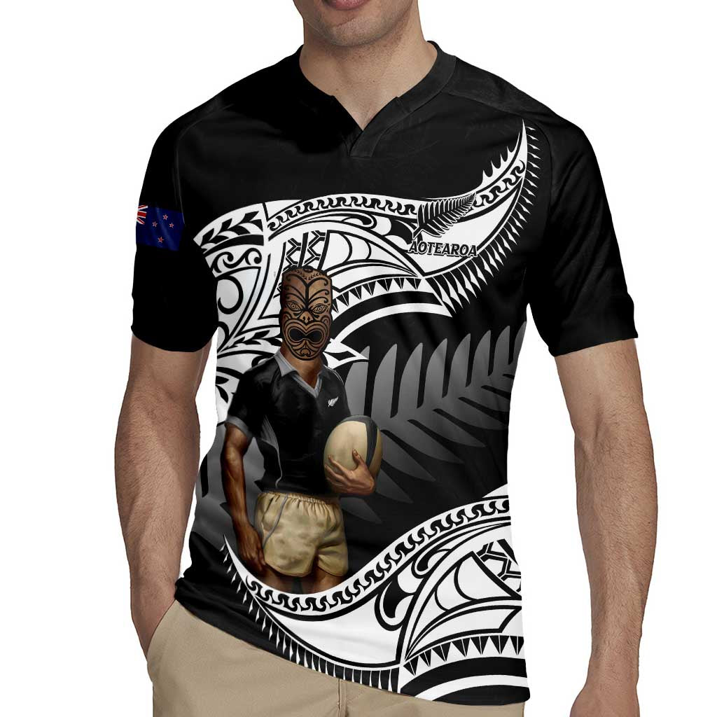 Custom New Zealand Silver Fern Rugby Rugby Jersey 2024 Aotearoa Maori Mascot Go All Black LT14 - Polynesian Pride