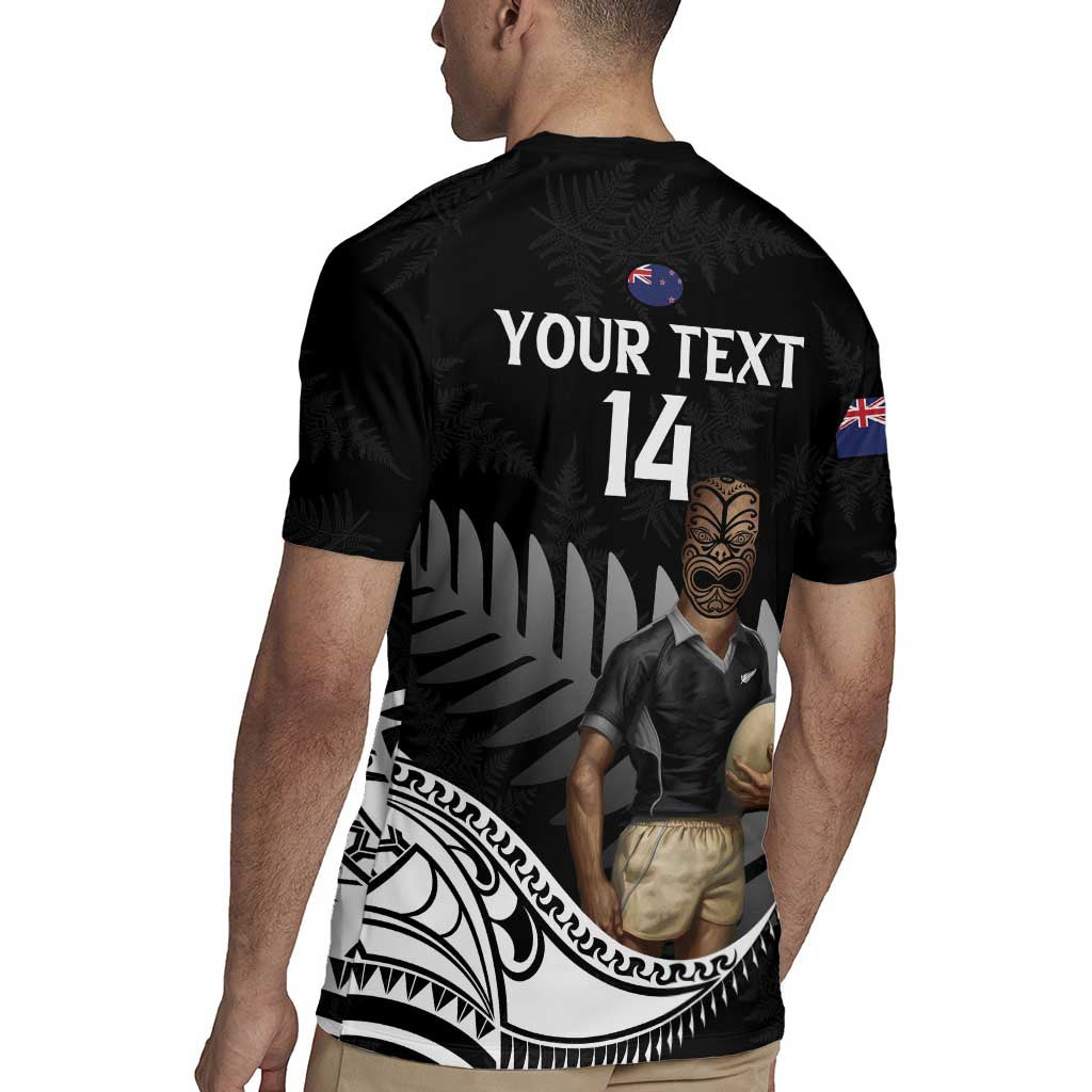 Custom New Zealand Silver Fern Rugby Rugby Jersey 2024 Aotearoa Maori Mascot Go All Black LT14 - Polynesian Pride