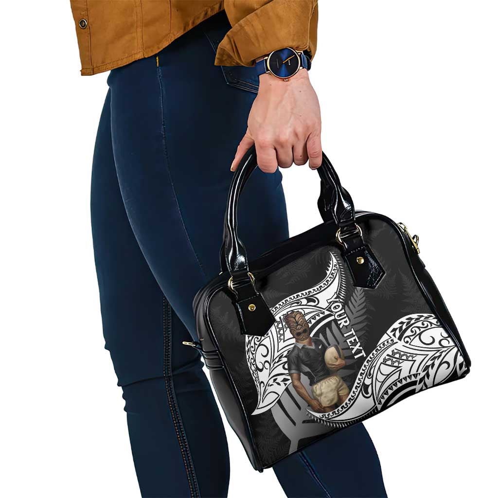 Custom New Zealand Silver Fern Rugby Shoulder Handbag 2024 Aotearoa Maori Mascot Go All Black LT14 - Polynesian Pride