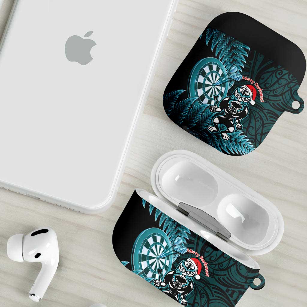 New Zealand Darts Christmas AirPods Case Maori Fern Merry Dartsmas LT14 - Polynesian Pride