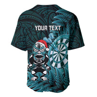 Personalised New Zealand Darts Christmas Baseball Jersey Maori Fern Merry Dartsmas LT14 - Polynesian Pride
