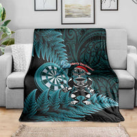 New Zealand Darts Christmas Blanket Maori Fern Merry Dartsmas LT14 - Polynesian Pride