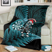 New Zealand Darts Christmas Blanket Maori Fern Merry Dartsmas LT14 - Polynesian Pride