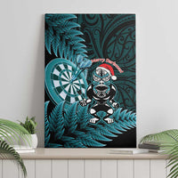 New Zealand Darts Christmas Canvas Wall Art Maori Fern Merry Dartsmas LT14 - Polynesian Pride