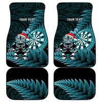 Personalised New Zealand Darts Christmas Car Mats Maori Fern Merry Dartsmas LT14 - Polynesian Pride