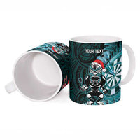 Personalised New Zealand Darts Christmas Ceramic Mug Maori Fern Merry Dartsmas LT14 - Polynesian Pride