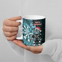 Personalised New Zealand Darts Christmas Ceramic Mug Maori Fern Merry Dartsmas LT14 - Polynesian Pride