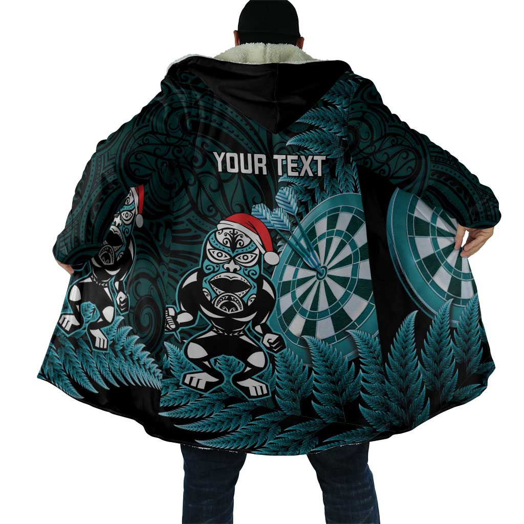 Personalised New Zealand Darts Christmas Cloak Maori Fern Merry Dartsmas LT14 - Polynesian Pride