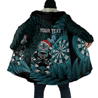 Personalised New Zealand Darts Christmas Cloak Maori Fern Merry Dartsmas LT14 - Polynesian Pride