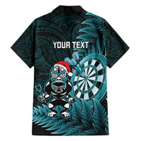Personalised New Zealand Darts Christmas Family Matching Puletasi and Hawaiian Shirt Maori Fern Merry Dartsmas LT14 - Polynesian Pride
