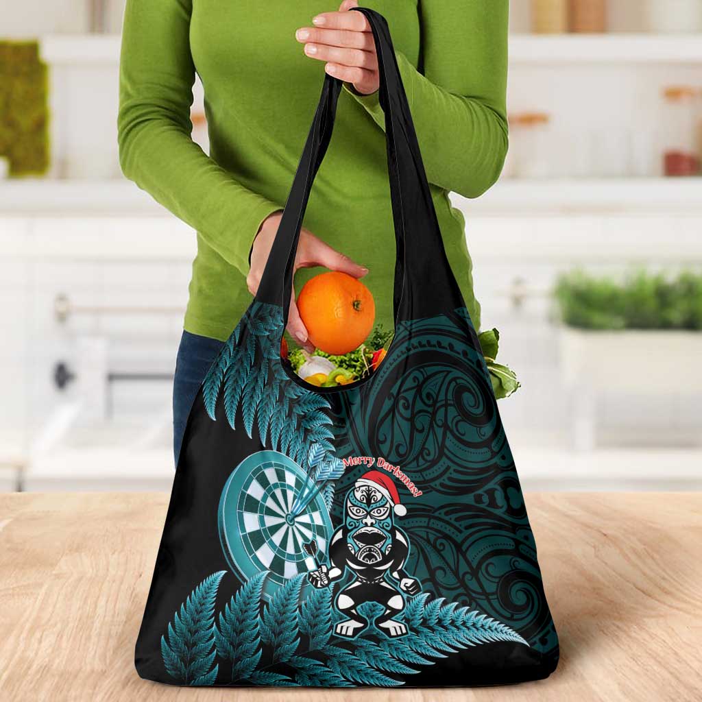 New Zealand Darts Christmas Grocery Bag Maori Fern Merry Dartsmas LT14 - Polynesian Pride