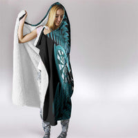 New Zealand Darts Christmas Hooded Blanket Maori Fern Merry Dartsmas LT14 - Polynesian Pride