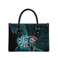 New Zealand Darts Christmas Leather Bag Maori Fern Merry Dartsmas LT14 - Polynesian Pride