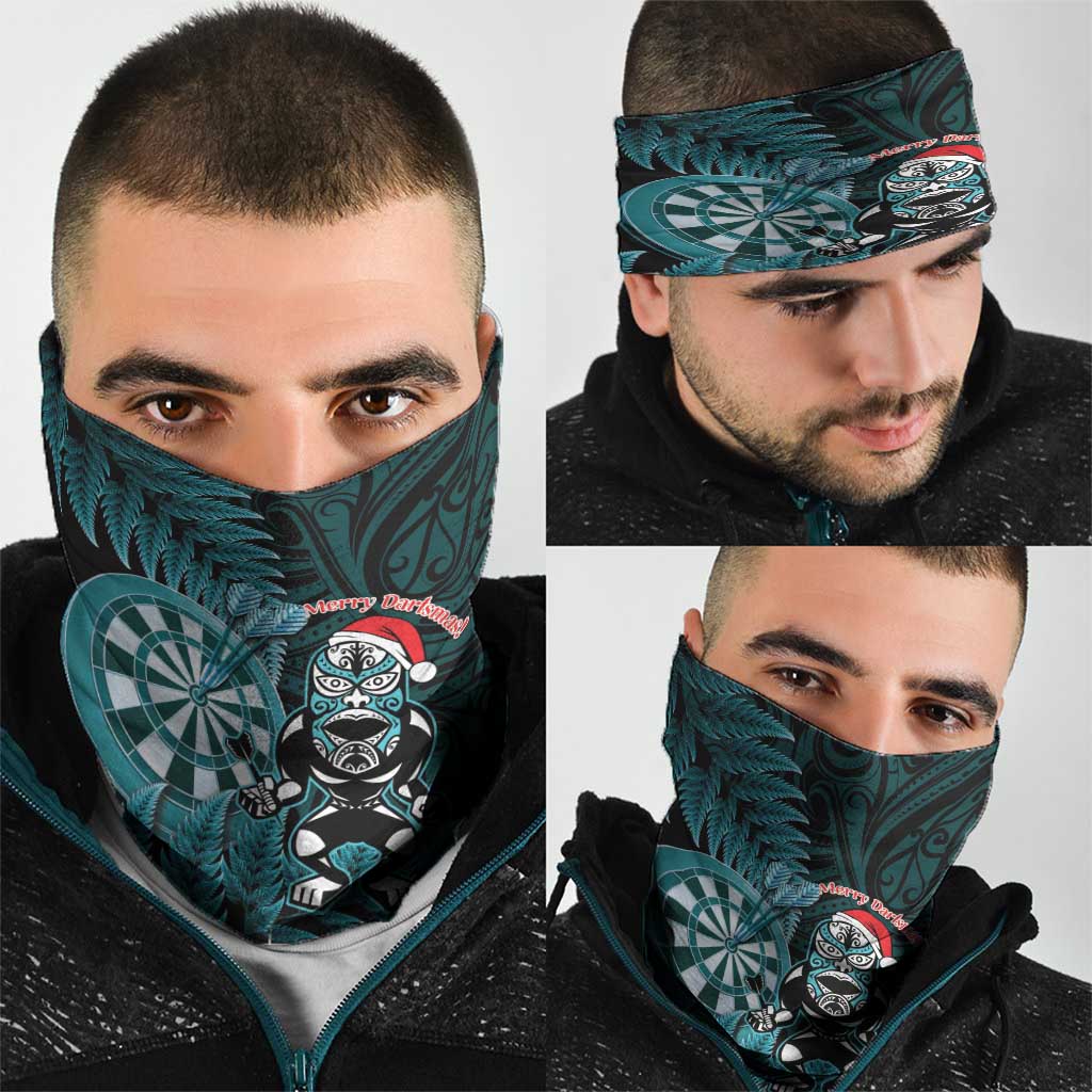 New Zealand Darts Christmas Neck Gaiter Maori Fern Merry Dartsmas LT14 - Polynesian Pride