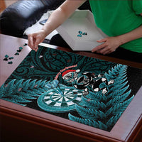 New Zealand Darts Christmas Puzzle Maori Fern Merry Dartsmas LT14 - Polynesian Pride