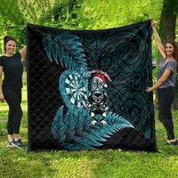 New Zealand Darts Christmas Quilt Maori Fern Merry Dartsmas LT14 - Polynesian Pride
