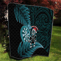 New Zealand Darts Christmas Quilt Maori Fern Merry Dartsmas LT14 - Polynesian Pride