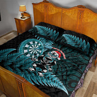 New Zealand Darts Christmas Quilt Bed Set Maori Fern Merry Dartsmas LT14 - Polynesian Pride
