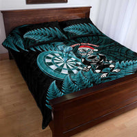 New Zealand Darts Christmas Quilt Bed Set Maori Fern Merry Dartsmas LT14 - Polynesian Pride