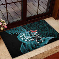 New Zealand Darts Christmas Rubber Doormat Maori Fern Merry Dartsmas LT14 - Polynesian Pride