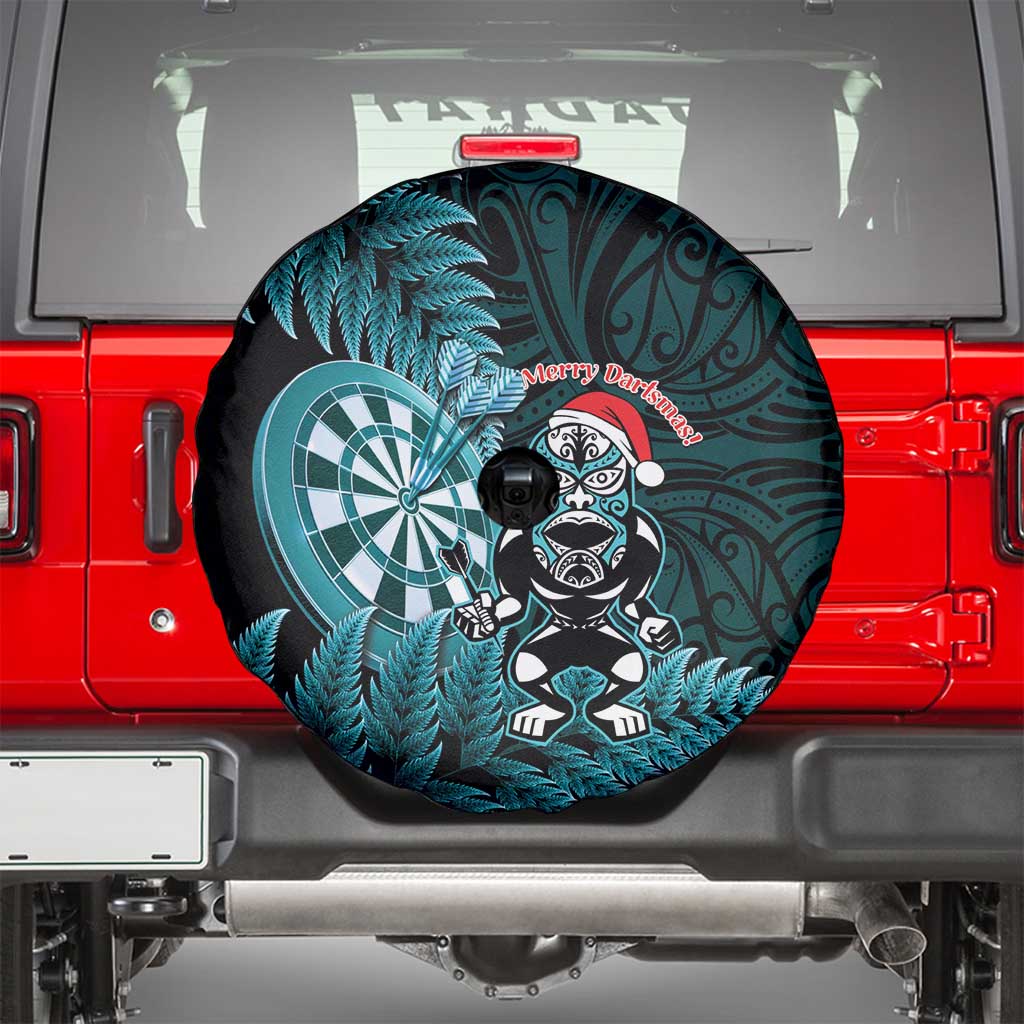 New Zealand Darts Christmas Spare Tire Cover Maori Fern Merry Dartsmas LT14 - Polynesian Pride