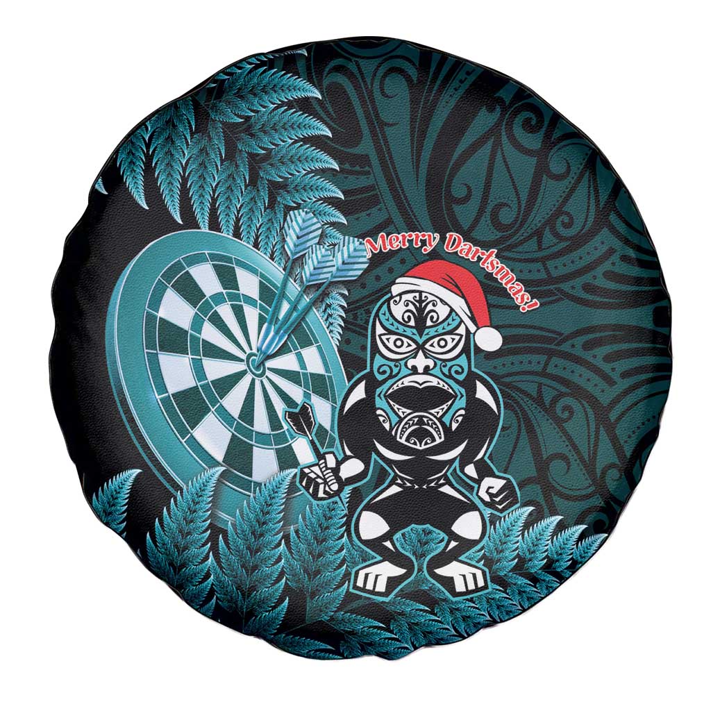 New Zealand Darts Christmas Spare Tire Cover Maori Fern Merry Dartsmas LT14 - Polynesian Pride
