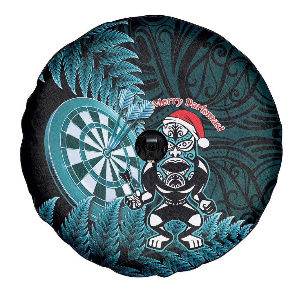New Zealand Darts Christmas Spare Tire Cover Maori Fern Merry Dartsmas LT14 - Polynesian Pride