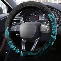 New Zealand Darts Christmas Steering Wheel Cover Maori Fern Merry Dartsmas LT14 - Polynesian Pride