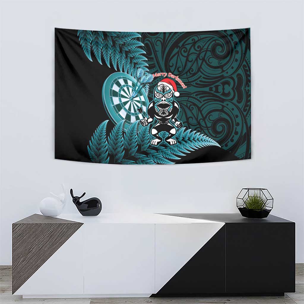 New Zealand Darts Christmas Tapestry Maori Fern Merry Dartsmas LT14 - Polynesian Pride