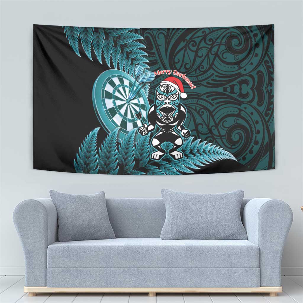New Zealand Darts Christmas Tapestry Maori Fern Merry Dartsmas LT14 - Polynesian Pride