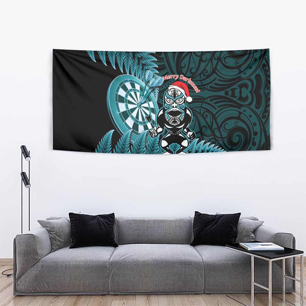 New Zealand Darts Christmas Tapestry Maori Fern Merry Dartsmas LT14 - Polynesian Pride